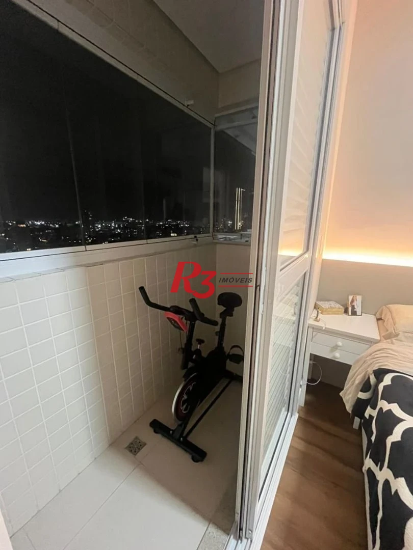 Apartamento com 2 dormitórios para alugar, 90 m² por R$ 7.910,02/mês - Boqueirão - Santos/SP