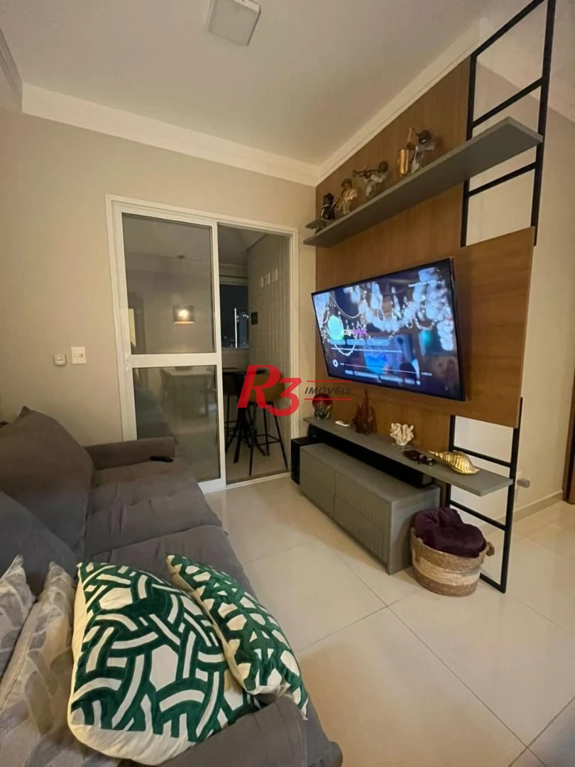 Apartamento com 2 dormitórios para alugar, 90 m² por R$ 7.910,02/mês - Boqueirão - Santos/SP