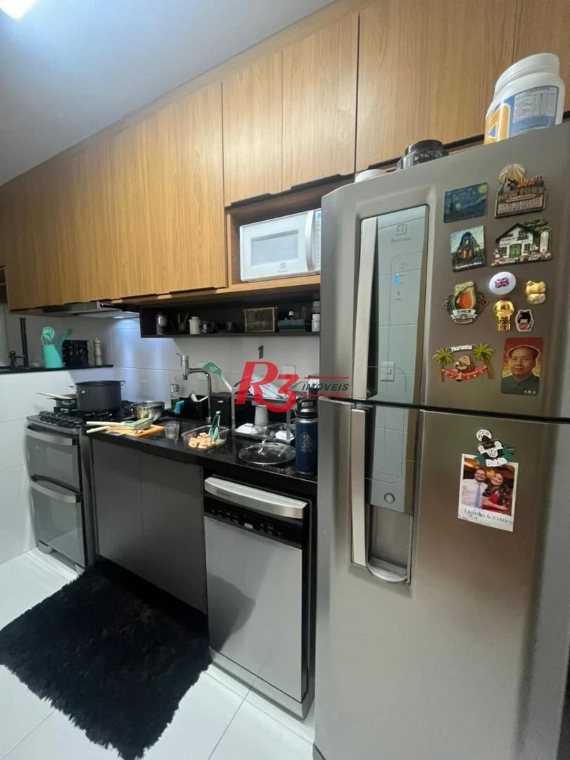 Apartamento com 2 dormitórios para alugar, 90 m² por R$ 7.910,02/mês - Boqueirão - Santos/SP