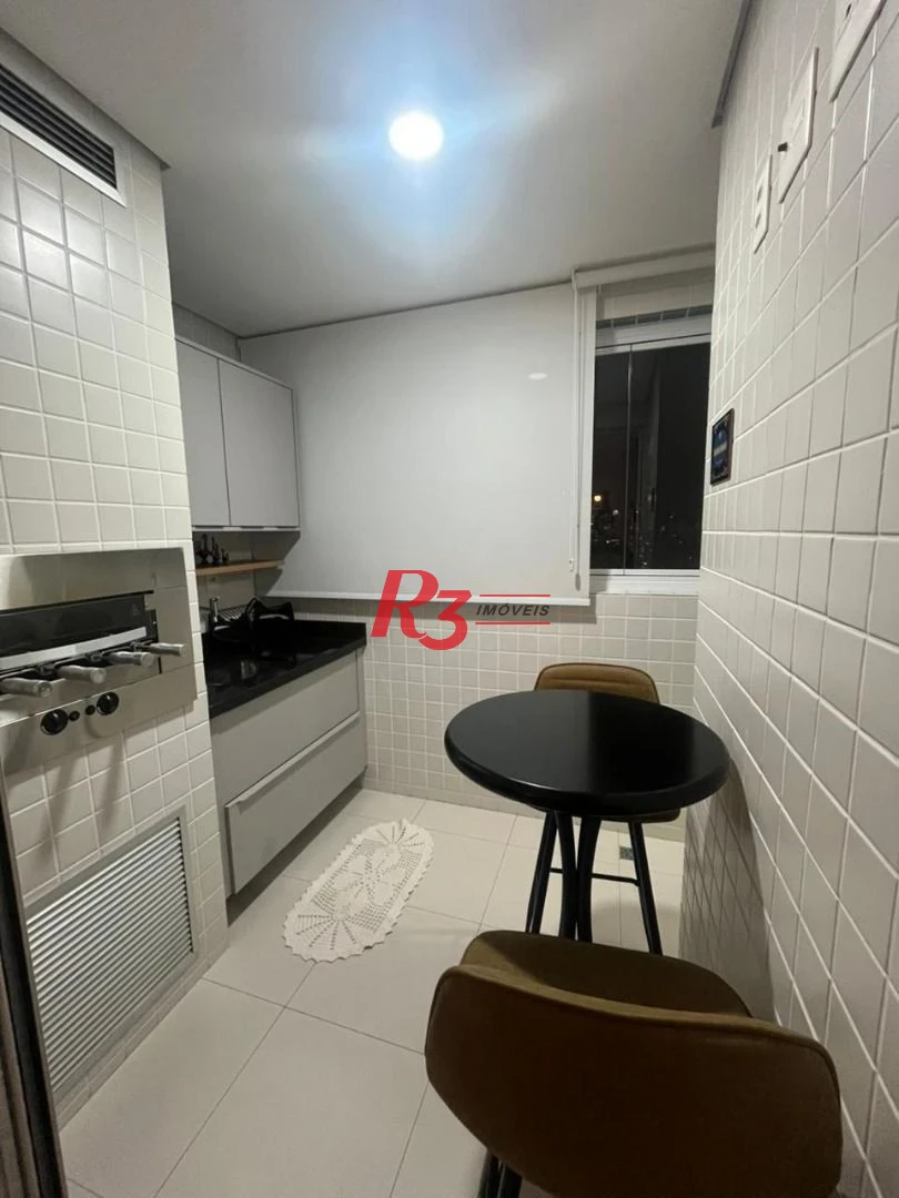 Apartamento com 2 dormitórios para alugar, 90 m² por R$ 7.910,02/mês - Boqueirão - Santos/SP