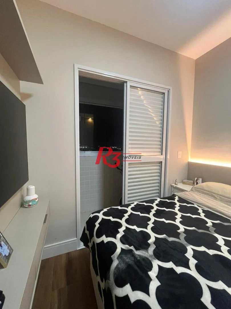 Apartamento com 2 dormitórios para alugar, 90 m² por R$ 7.910,02/mês - Boqueirão - Santos/SP