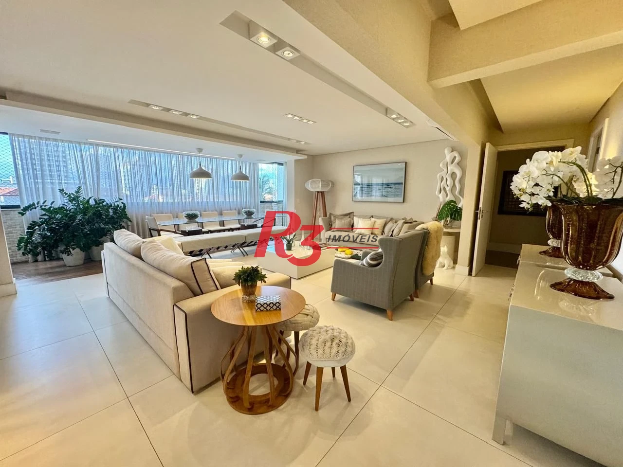 Apartamento Garden com 3 dormitórios à venda, 401 m² por R$ 4.500.000,00 - Vila Rica - Santos/SP