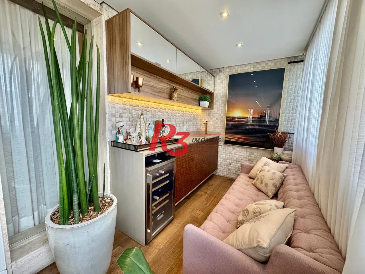 Apartamento Garden com 3 dormitórios à venda, 401 m² por R$ 4.500.000,00 - Vila Rica - Santos/SP