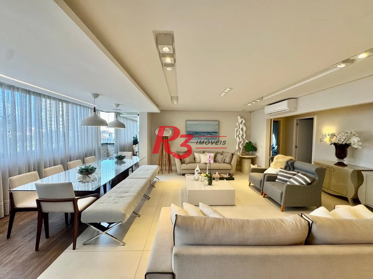 Apartamento Garden com 3 dormitórios à venda, 401 m² por R$ 4.500.000,00 - Vila Rica - Santos/SP