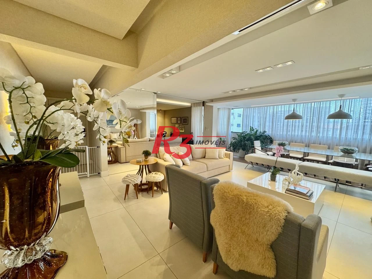 Apartamento Garden com 3 dormitórios à venda, 401 m² por R$ 4.500.000,00 - Vila Rica - Santos/SP