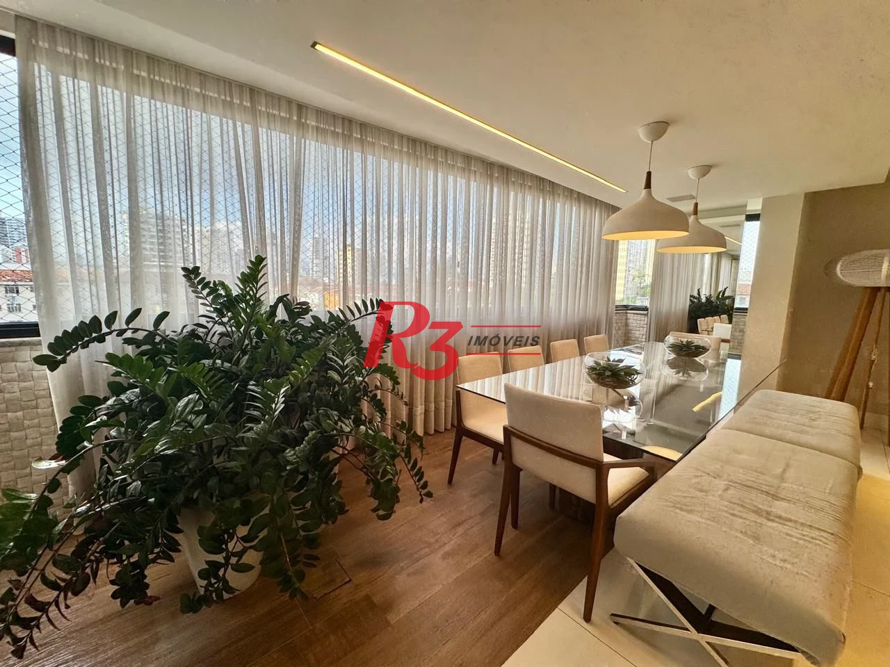 Apartamento Garden com 3 dormitórios à venda, 401 m² por R$ 4.500.000,00 - Vila Rica - Santos/SP