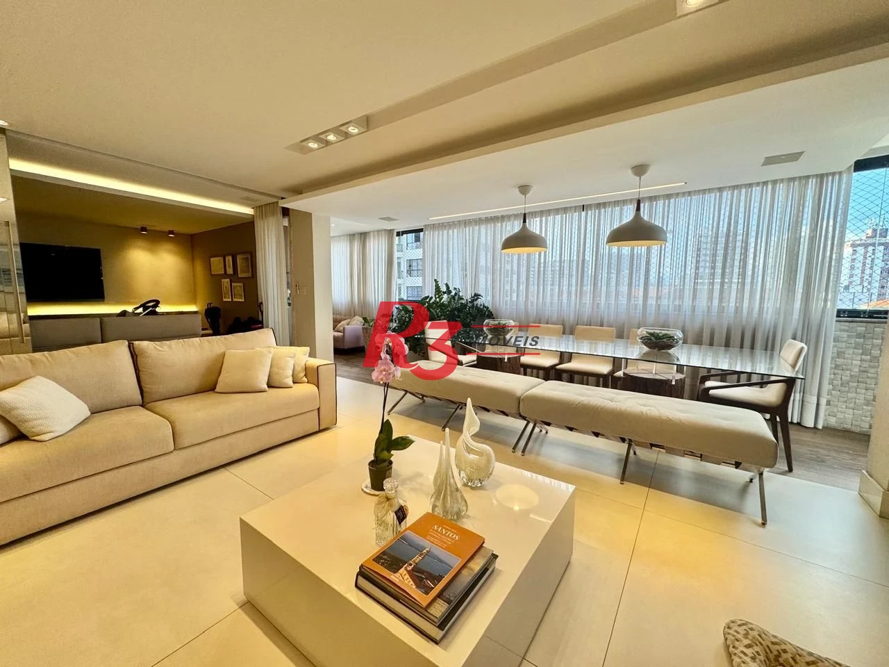 Apartamento Garden com 3 dormitórios à venda, 401 m² por R$ 4.500.000,00 - Vila Rica - Santos/SP