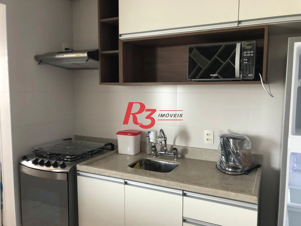 Apartamento com 1 dormitório para alugar, 47 m² por R$ 5.000,00/mês - Boqueirão - Santos/SP
