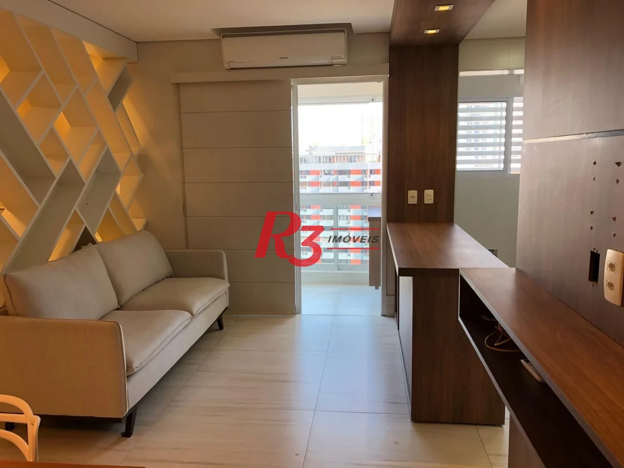 Apartamento com 1 dormitório para alugar, 47 m² por R$ 5.000,00/mês - Boqueirão - Santos/SP