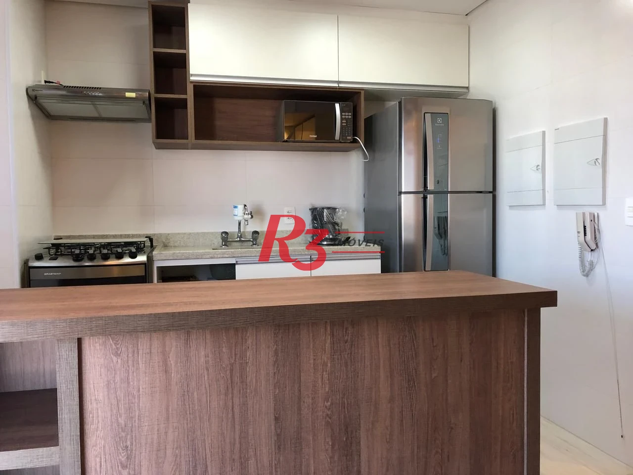 Apartamento com 1 dormitório para alugar, 47 m² por R$ 5.000,00/mês - Boqueirão - Santos/SP