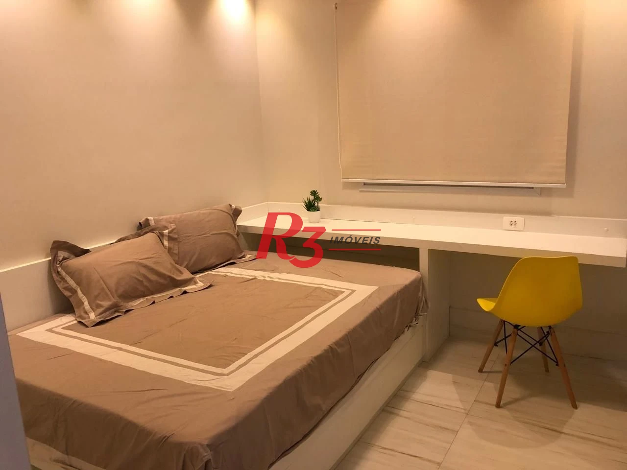Apartamento com 1 dormitório para alugar, 47 m² por R$ 5.000,00/mês - Boqueirão - Santos/SP
