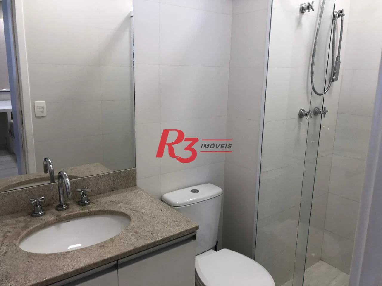 Apartamento com 1 dormitório para alugar, 47 m² por R$ 5.000,00/mês - Boqueirão - Santos/SP