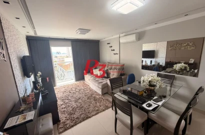 Apartamento com 2 dormitórios à venda, 75 m² por R$ 734.900,00 - Embaré - Santos/SP