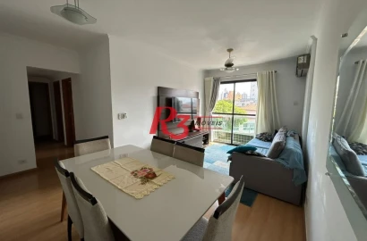 Apartamento à venda, 82 m² por R$ 620.000,00 - Embaré - Santos/SP