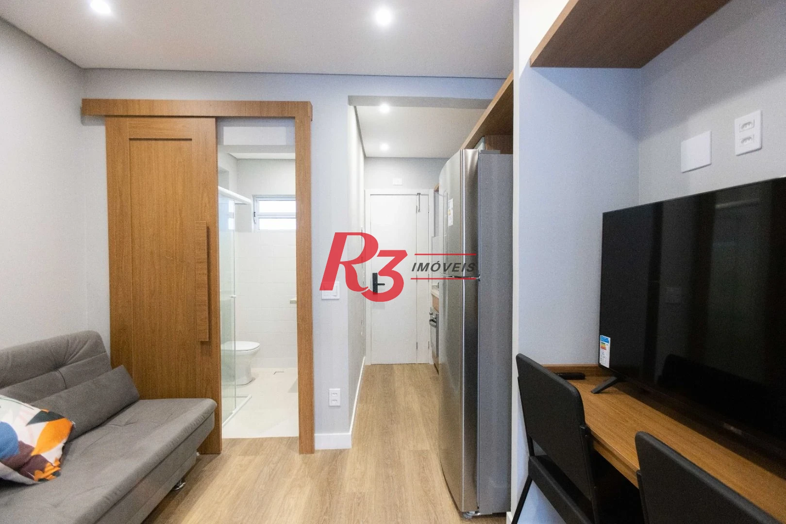 Apartamento com 1 dormitório à venda, 30 m² por R$ 349.000,00 - Gonzaga - Santos/SP