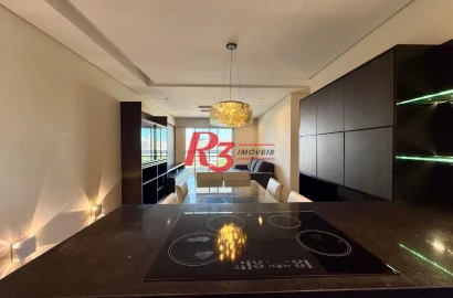 Apartamento para alugar, 86 m² por R$ 6.500,00/mês - Macuco - Santos/SP