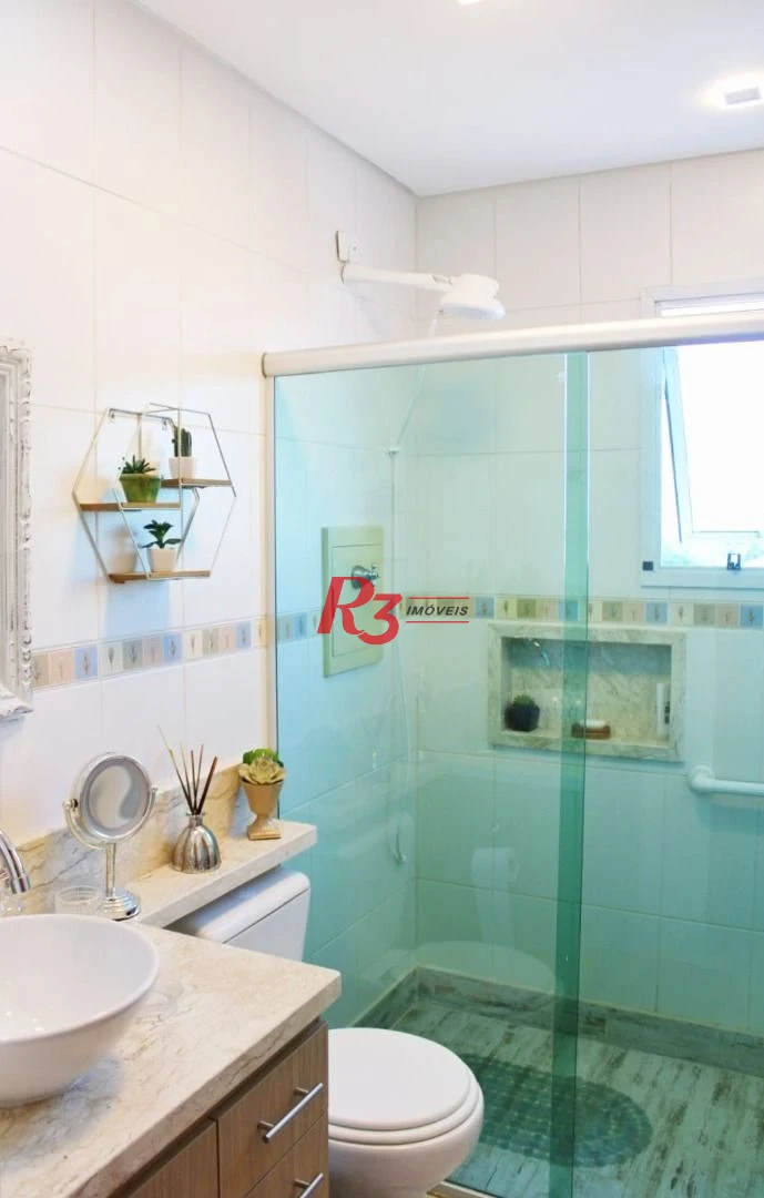 Apartamento com 3 dormitórios à venda, 110 m² por R$ 920.000,00 - Aparecida - Santos/SP