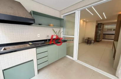 Apartamento à venda, 91 m² por R$ 1.450.000,00 - Boqueirão - Santos/SP