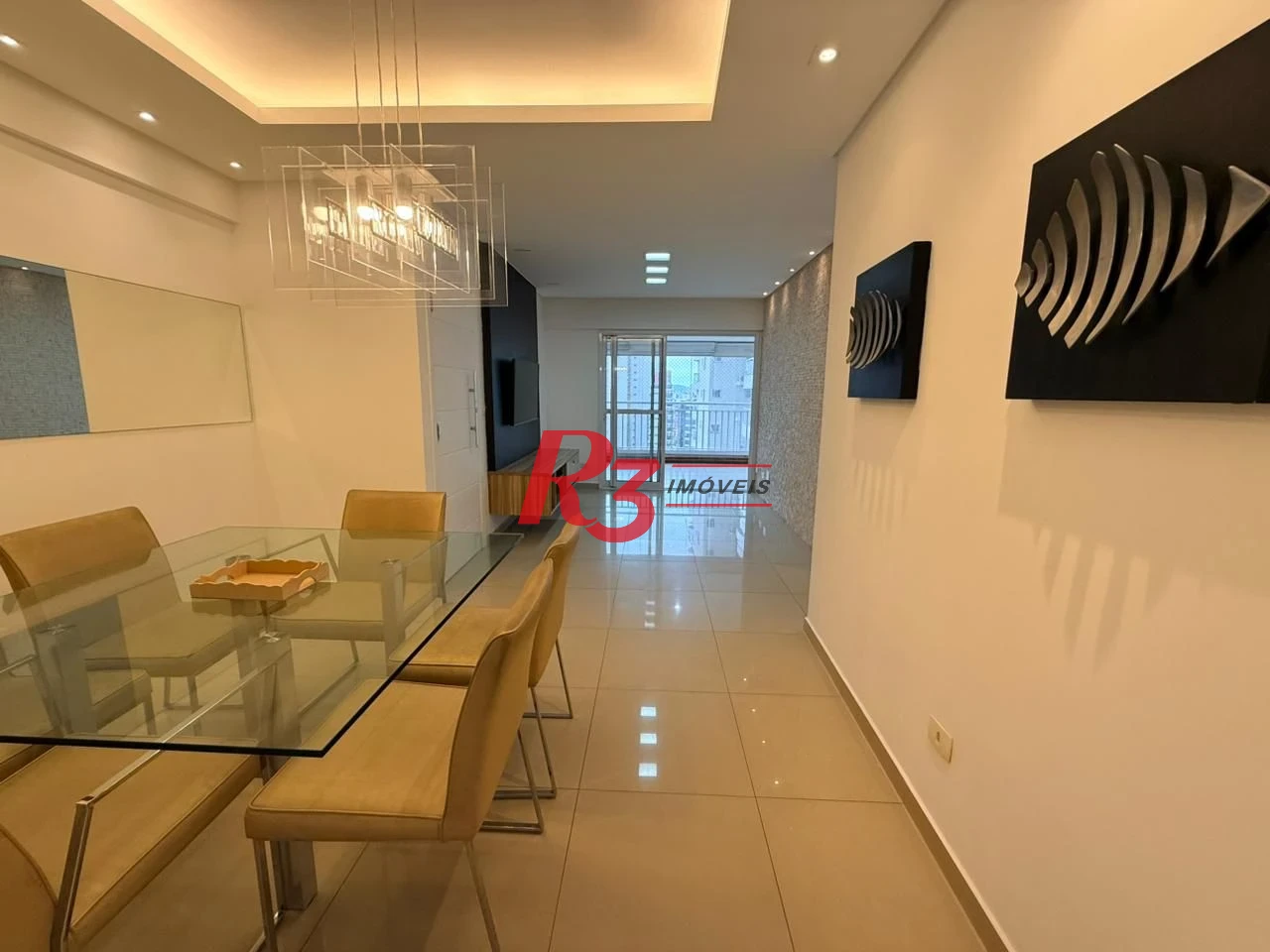 Apartamento com 3 dormitórios para alugar, 124 m² por R$ 11.000,02/mês - Boqueirão - Santos/SP