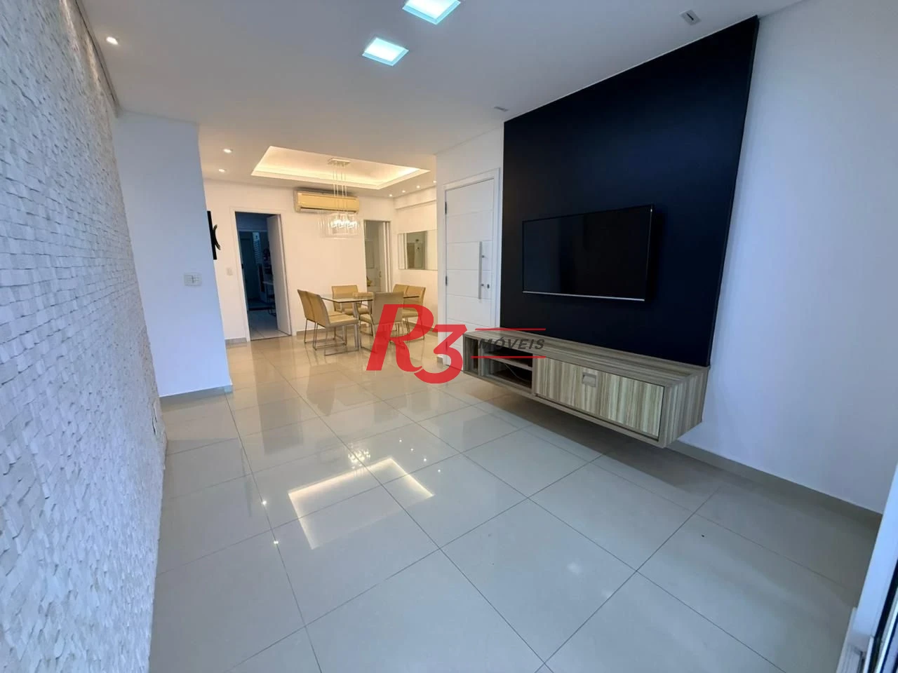 Apartamento com 3 dormitórios para alugar, 124 m² por R$ 11.000,02/mês - Boqueirão - Santos/SP