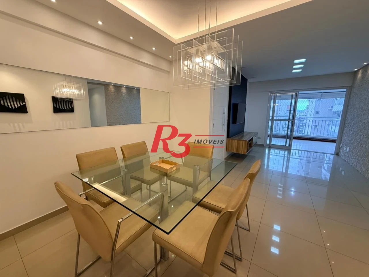 Apartamento com 3 dormitórios para alugar, 124 m² por R$ 11.000,02/mês - Boqueirão - Santos/SP