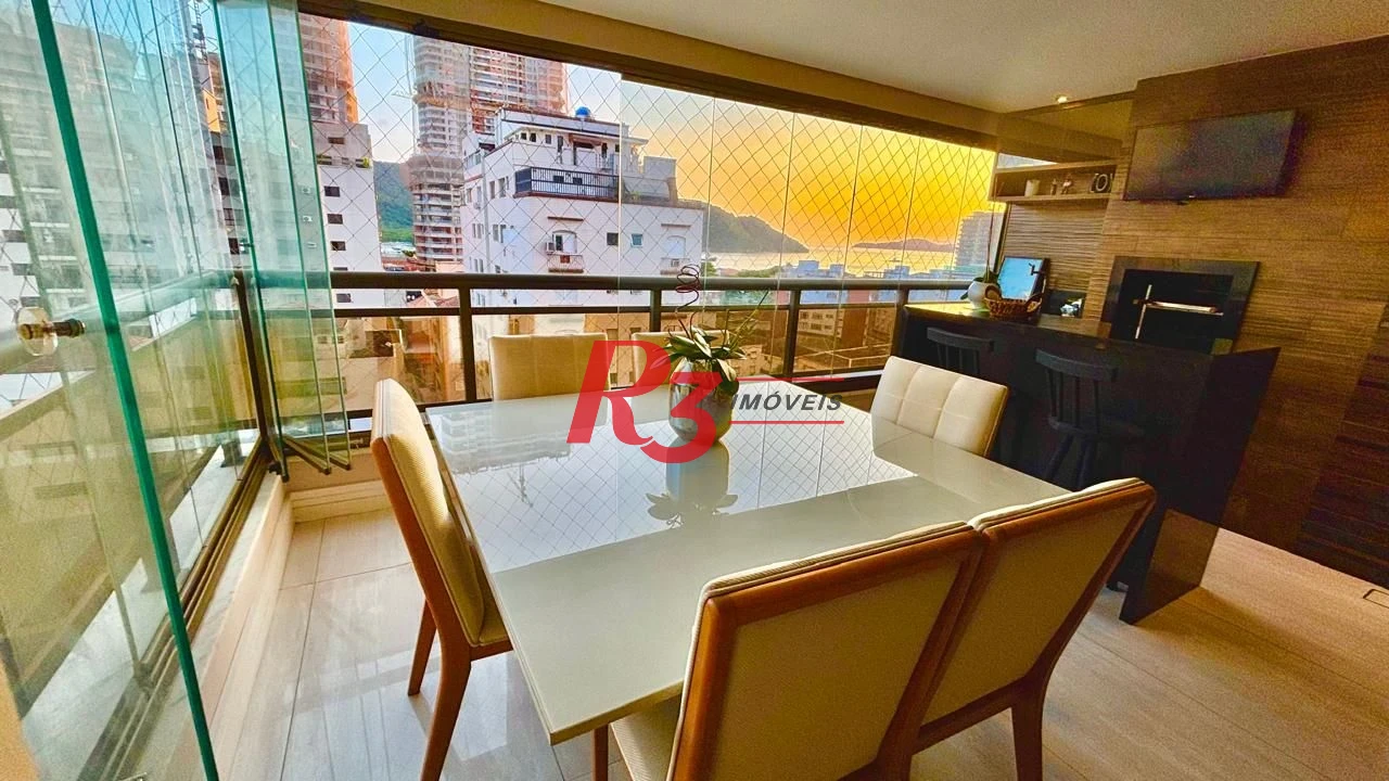 Apartamento com 3 dormitórios à venda, 111 m² por R$ 1.490.000,00 - Ponta da Praia - Santos/SP