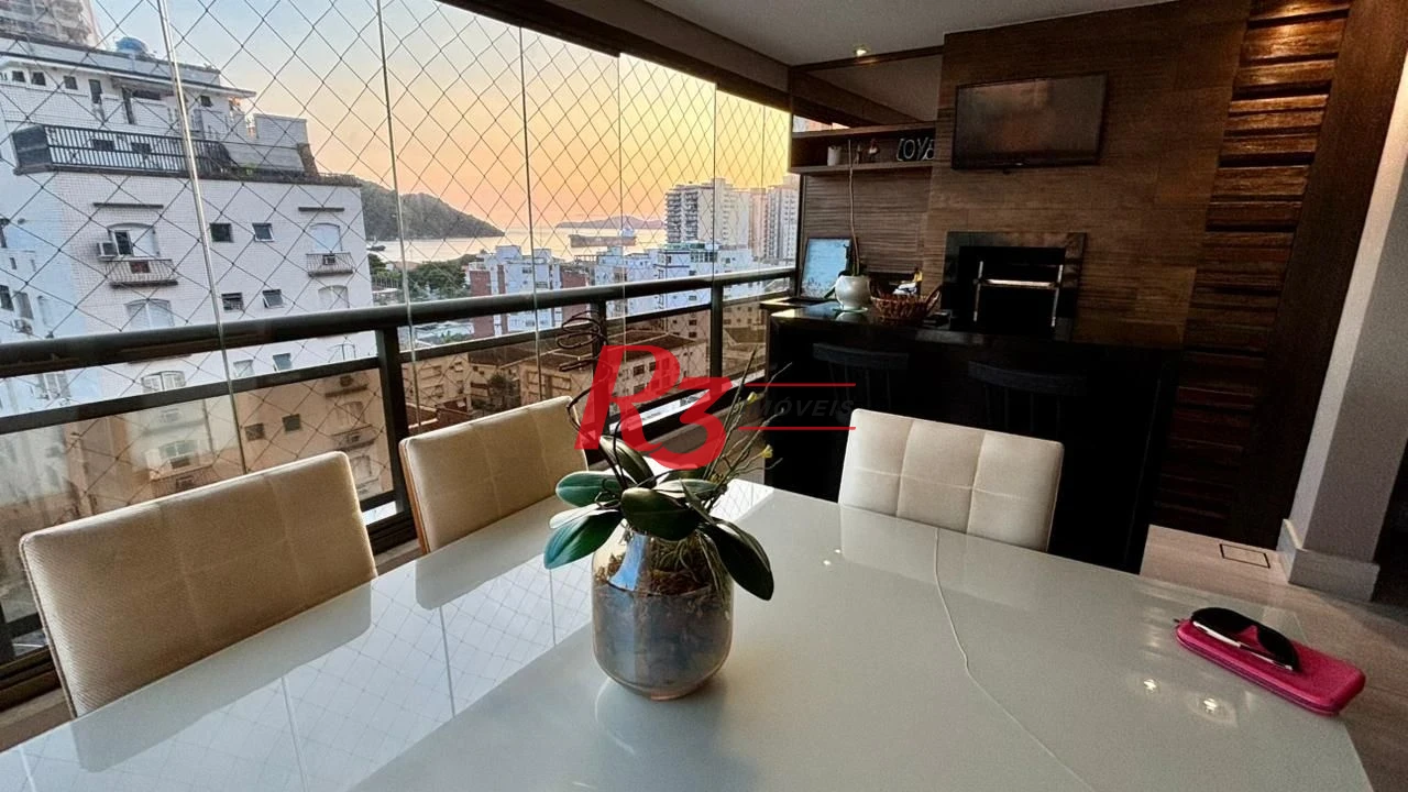 Apartamento com 3 dormitórios à venda, 111 m² por R$ 1.490.000,00 - Ponta da Praia - Santos/SP