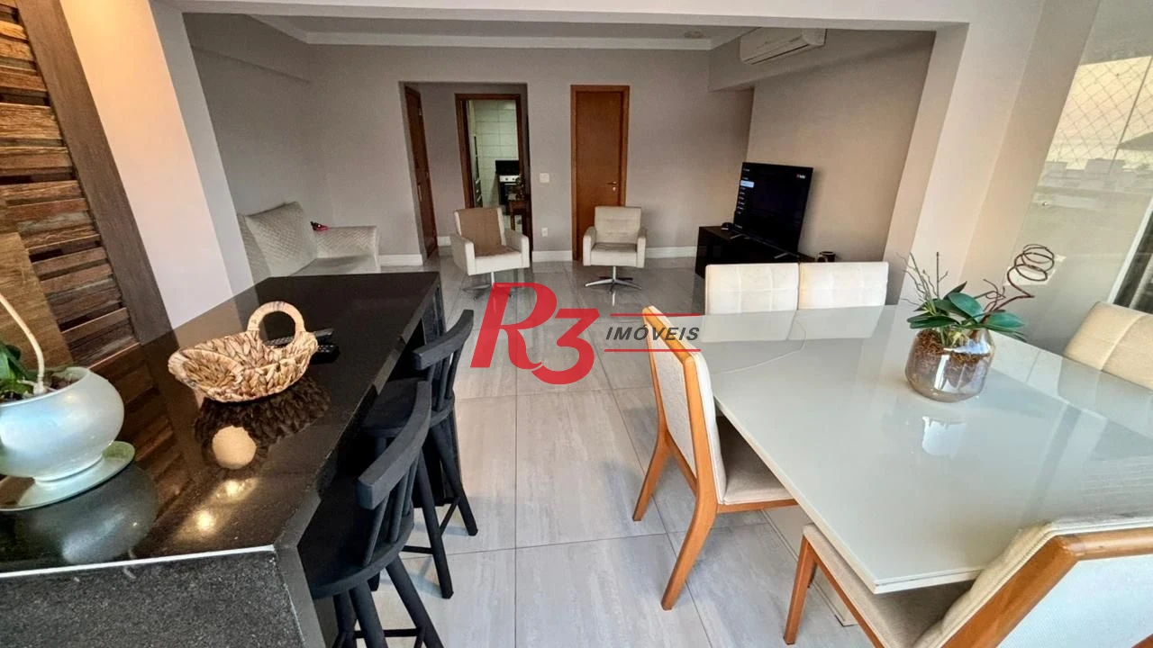 Apartamento com 3 dormitórios à venda, 111 m² por R$ 1.490.000,00 - Ponta da Praia - Santos/SP