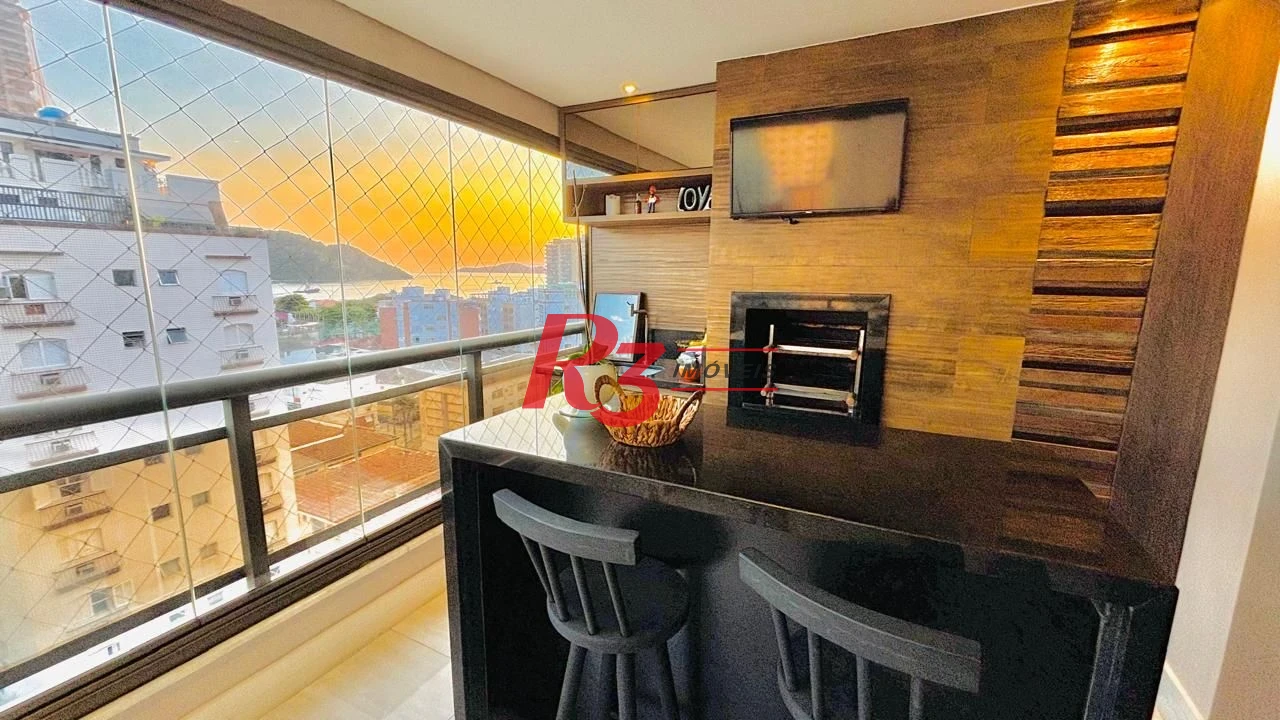 Apartamento com 3 dormitórios à venda, 111 m² por R$ 1.490.000,00 - Ponta da Praia - Santos/SP