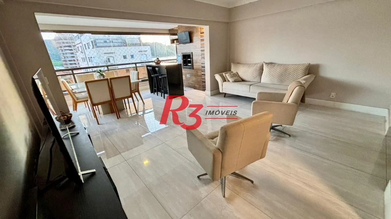 Apartamento com 3 dormitórios à venda, 111 m² por R$ 1.490.000,00 - Ponta da Praia - Santos/SP