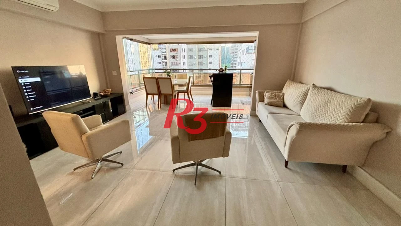 Apartamento com 3 dormitórios à venda, 111 m² por R$ 1.490.000,00 - Ponta da Praia - Santos/SP