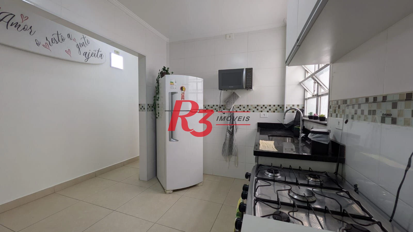 Apartamento com 1 dormitório para alugar, 55 m² por R$ 3.500,00/mês - José Menino - Santos/SP