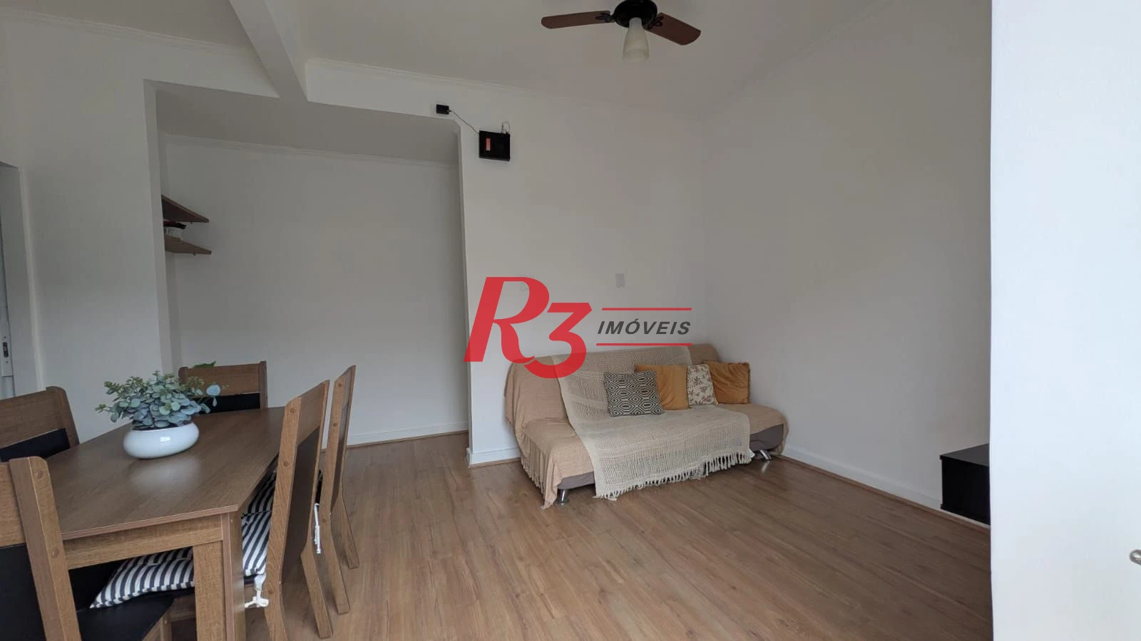 Apartamento com 1 dormitório para alugar, 55 m² por R$ 3.500,00/mês - José Menino - Santos/SP