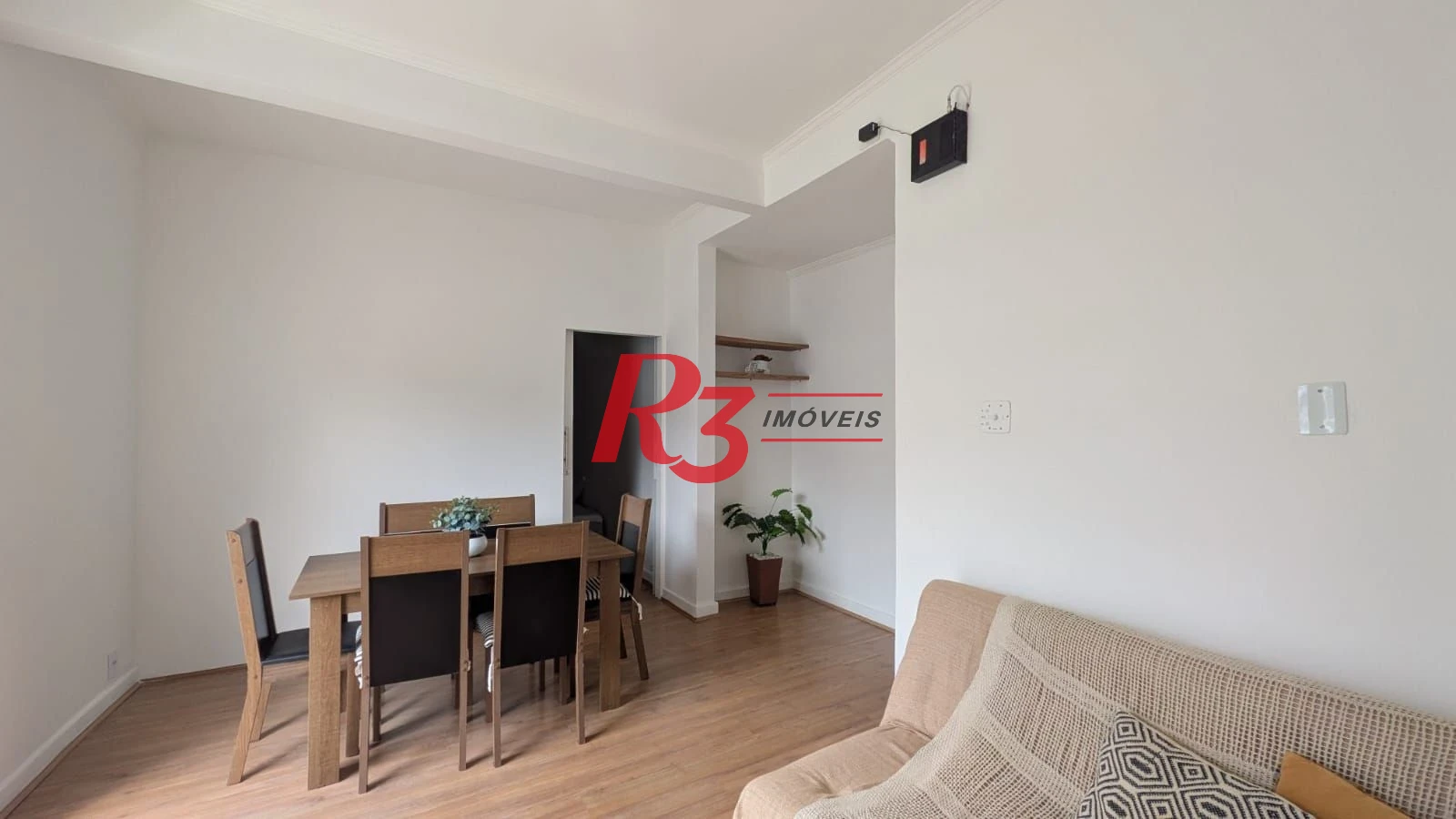 Apartamento com 1 dormitório para alugar, 55 m² por R$ 3.500,00/mês - José Menino - Santos/SP