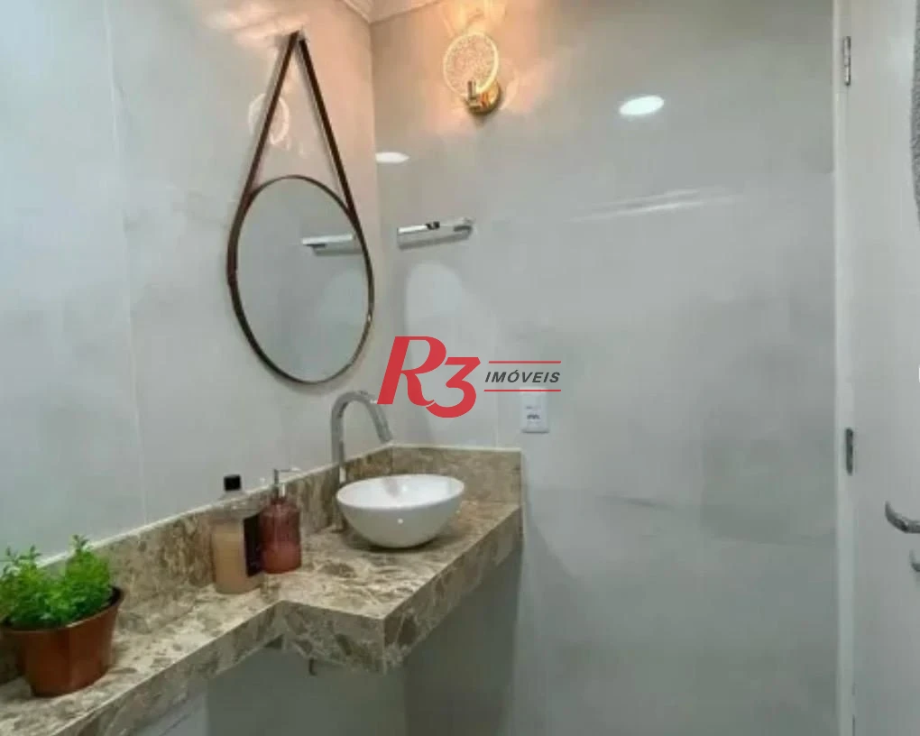 Apartamento com 2 dormitórios à venda, 74 m² por R$ 310.000,00 - Saboó - Santos/SP