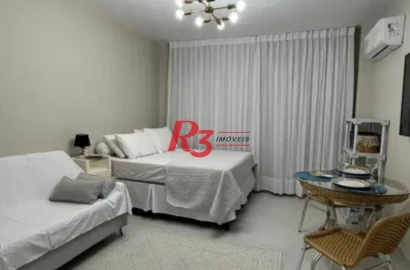 Studio com 1 dormitório à venda, 35 m² por R$ 400.000,00 - Gonzaga - Santos/SP