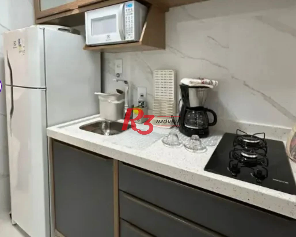 Studio com 1 dormitório à venda, 35 m² por R$ 400.000,00 - Gonzaga - Santos/SP