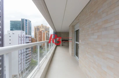 Apartamento com 3 dormitórios à venda, 116 m² por R$ 2.200.000,00 - Embaré - Santos/SP