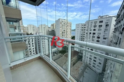 Apartamento com 2 dormitórios à venda, 91 m² por R$ 2.000.000,00 - Boqueirão - Santos/SP