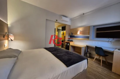 Studio com 1 dormitório à venda, 24 m² por R$ 373.000,00 - Gonzaga - Santos/SP