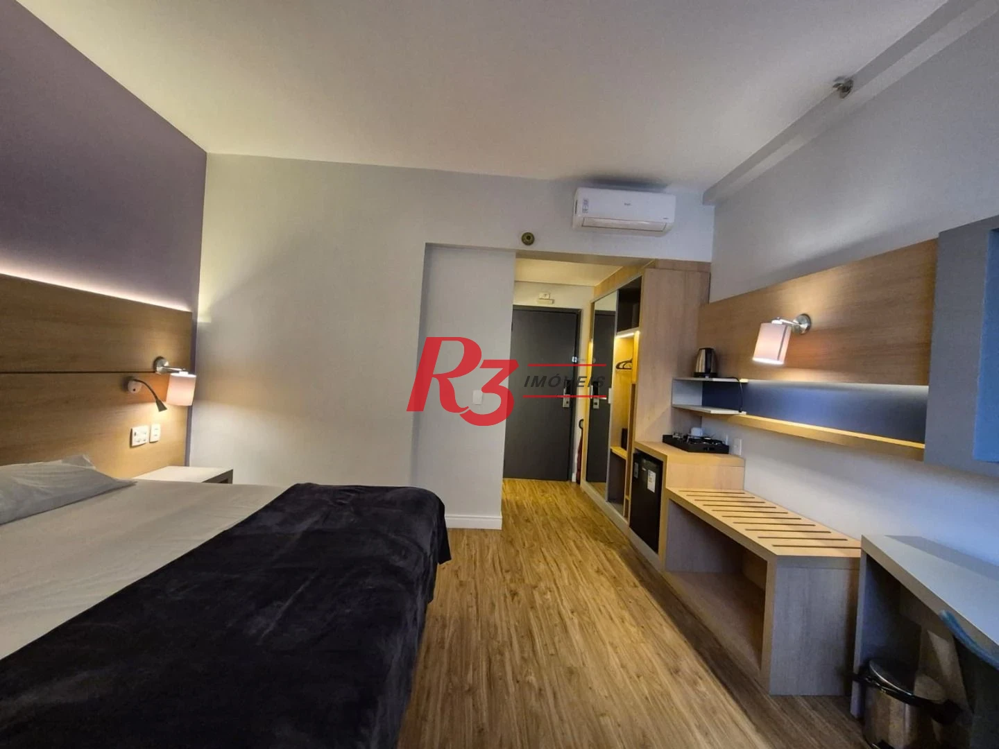 Studio com 1 dormitório à venda, 24 m² por R$ 373.000,00 - Gonzaga - Santos/SP