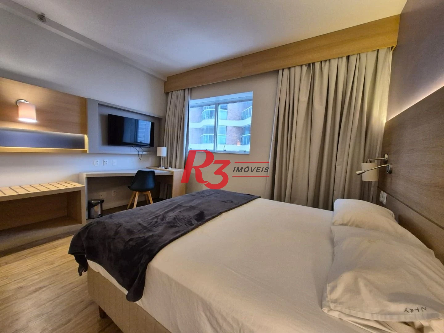 Studio com 1 dormitório à venda, 24 m² por R$ 373.000,00 - Gonzaga - Santos/SP