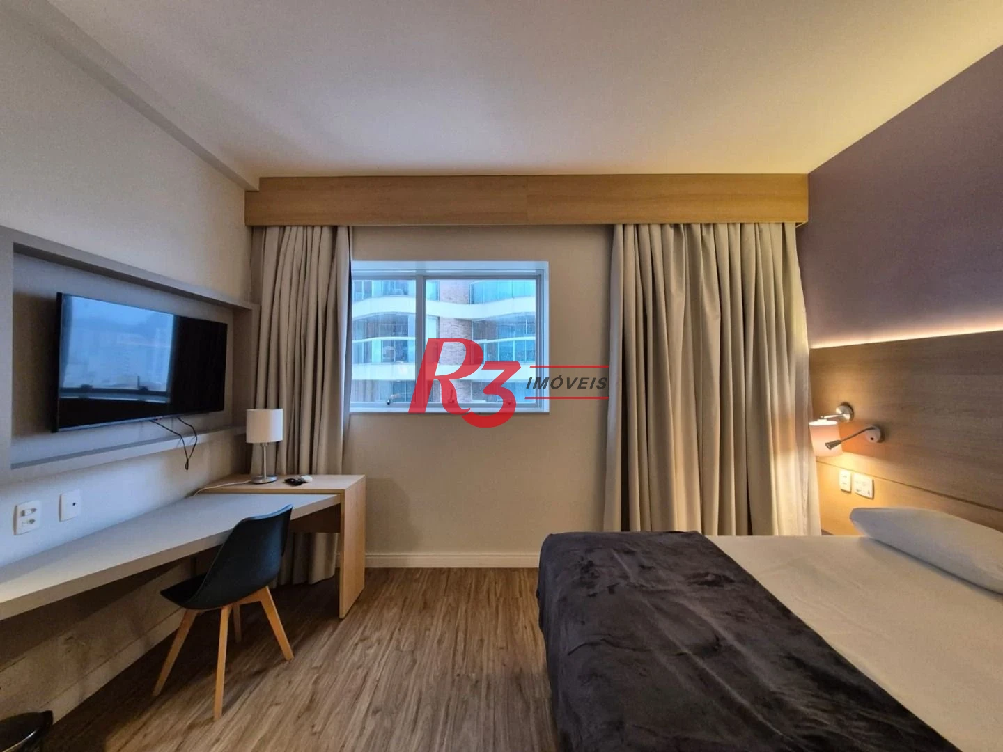 Studio com 1 dormitório à venda, 24 m² por R$ 373.000,00 - Gonzaga - Santos/SP