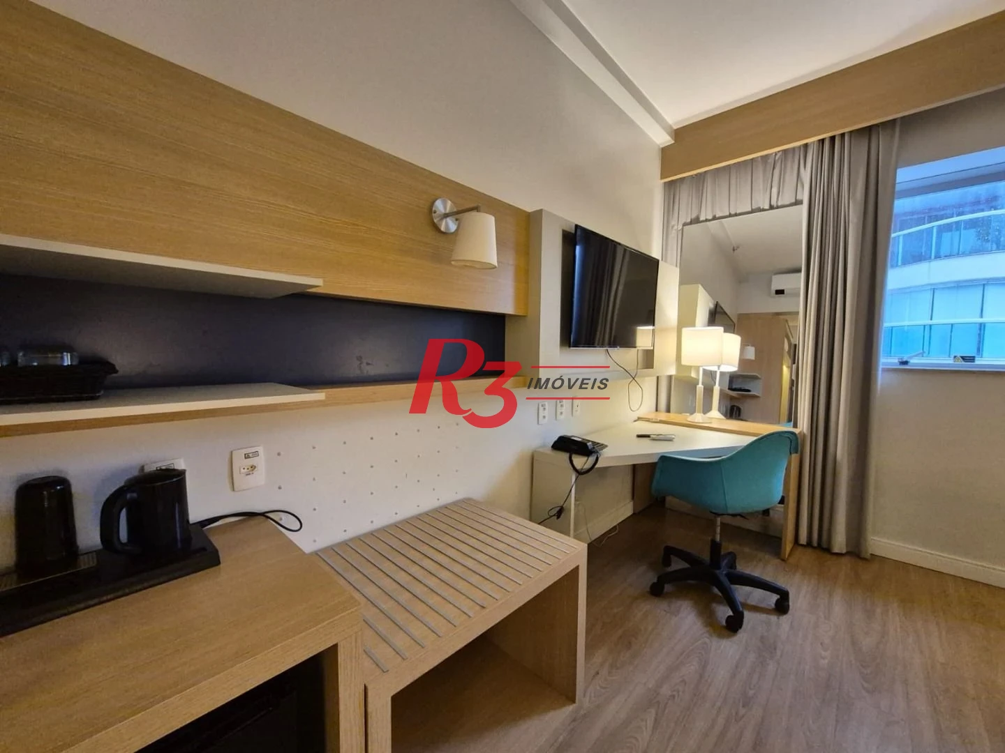 Studio com 1 dormitório à venda, 24 m² por R$ 373.000,00 - Gonzaga - Santos/SP