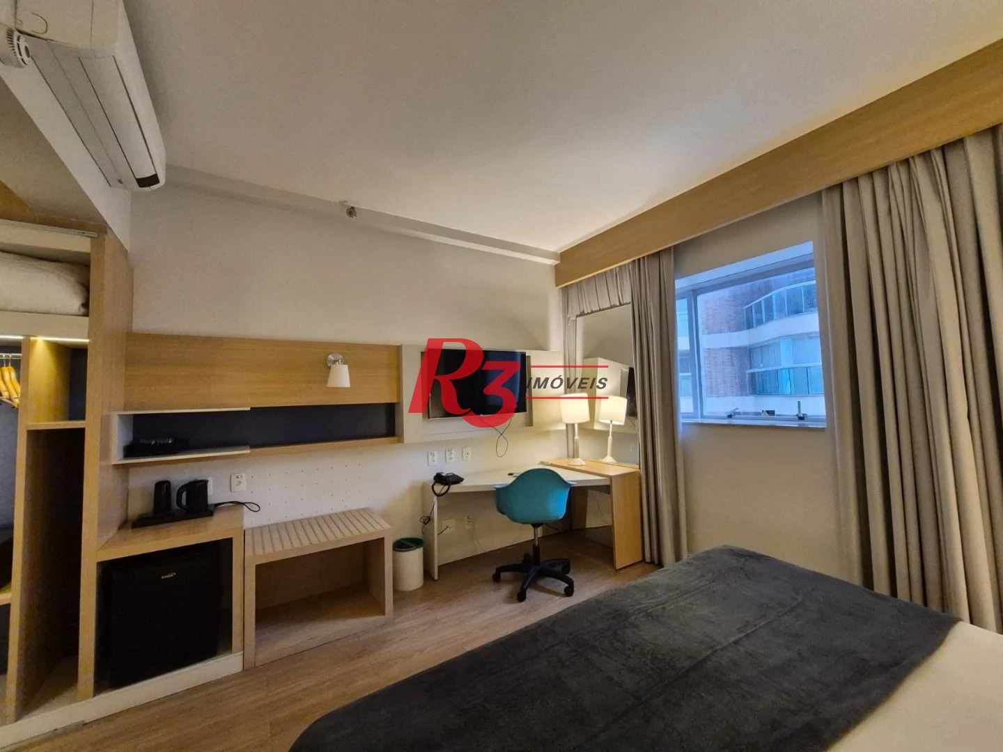 Studio com 1 dormitório à venda, 24 m² por R$ 373.000,00 - Gonzaga - Santos/SP