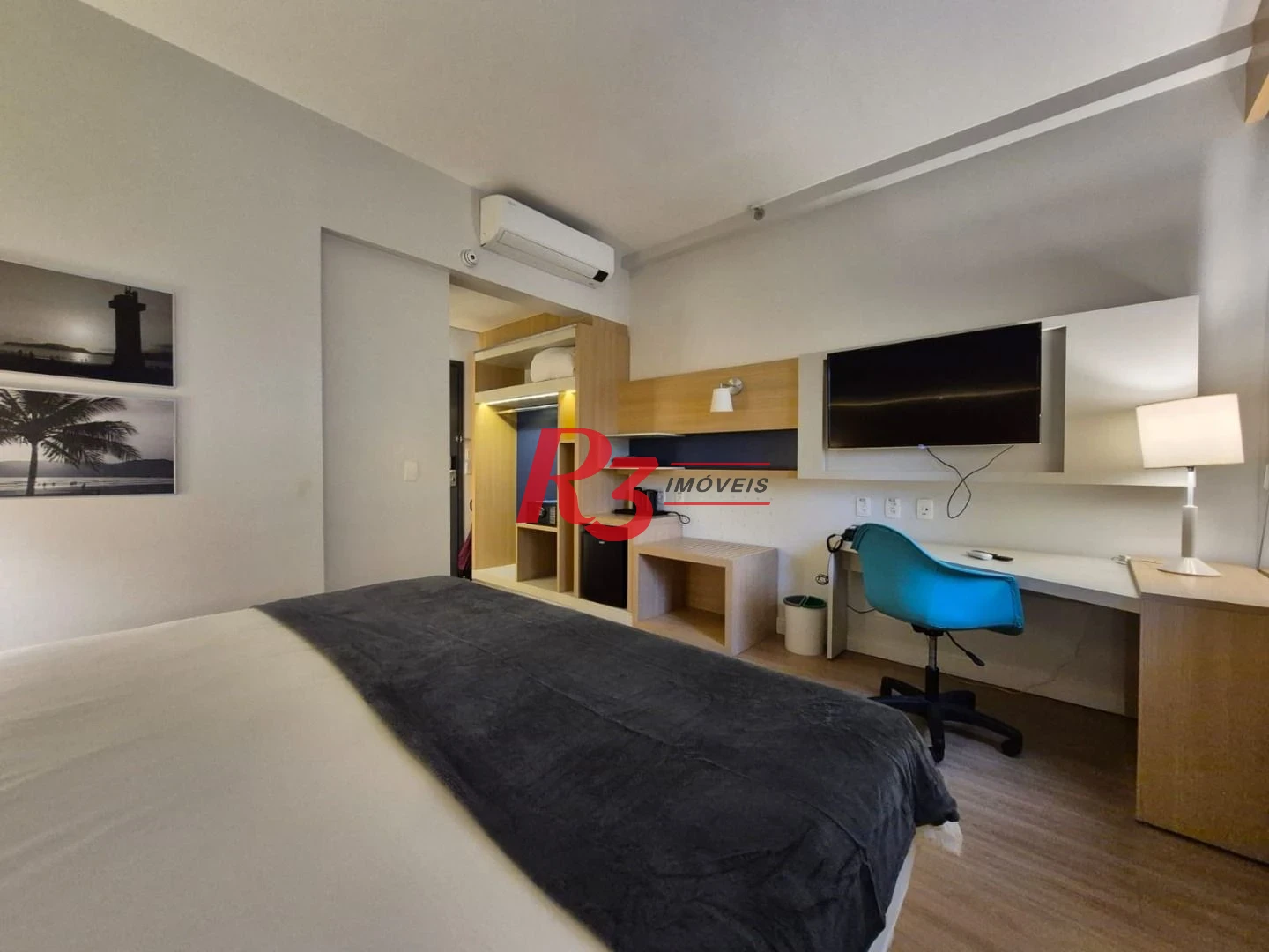 Studio com 1 dormitório à venda, 24 m² por R$ 373.000,00 - Gonzaga - Santos/SP