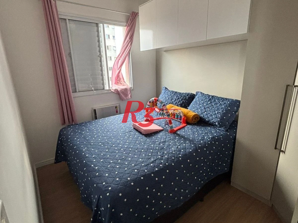Apartamento com 2 dormitórios à venda, 49 m² por R$ 330.000,00 - Castelo - Santos/SP