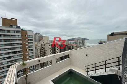 Cobertura à venda, 357 m² por R$ 3.500.000,00 - Pompéia - Santos/SP