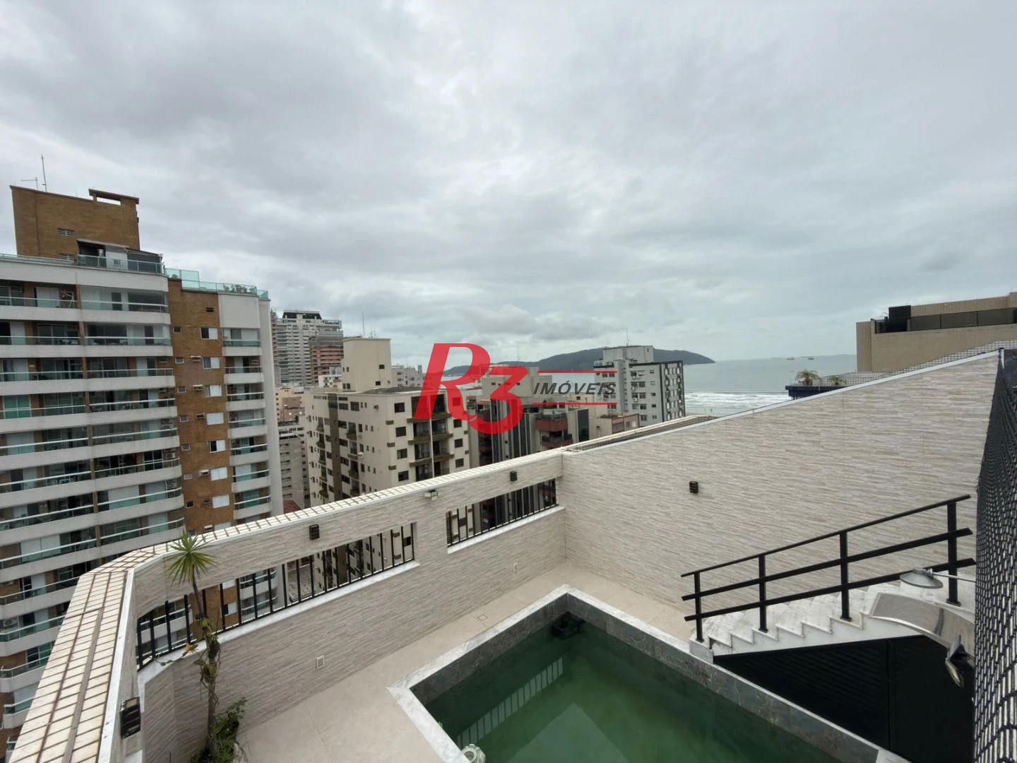 Cobertura à venda, 357 m² por R$ 3.500.000,00 - Pompéia - Santos/SP