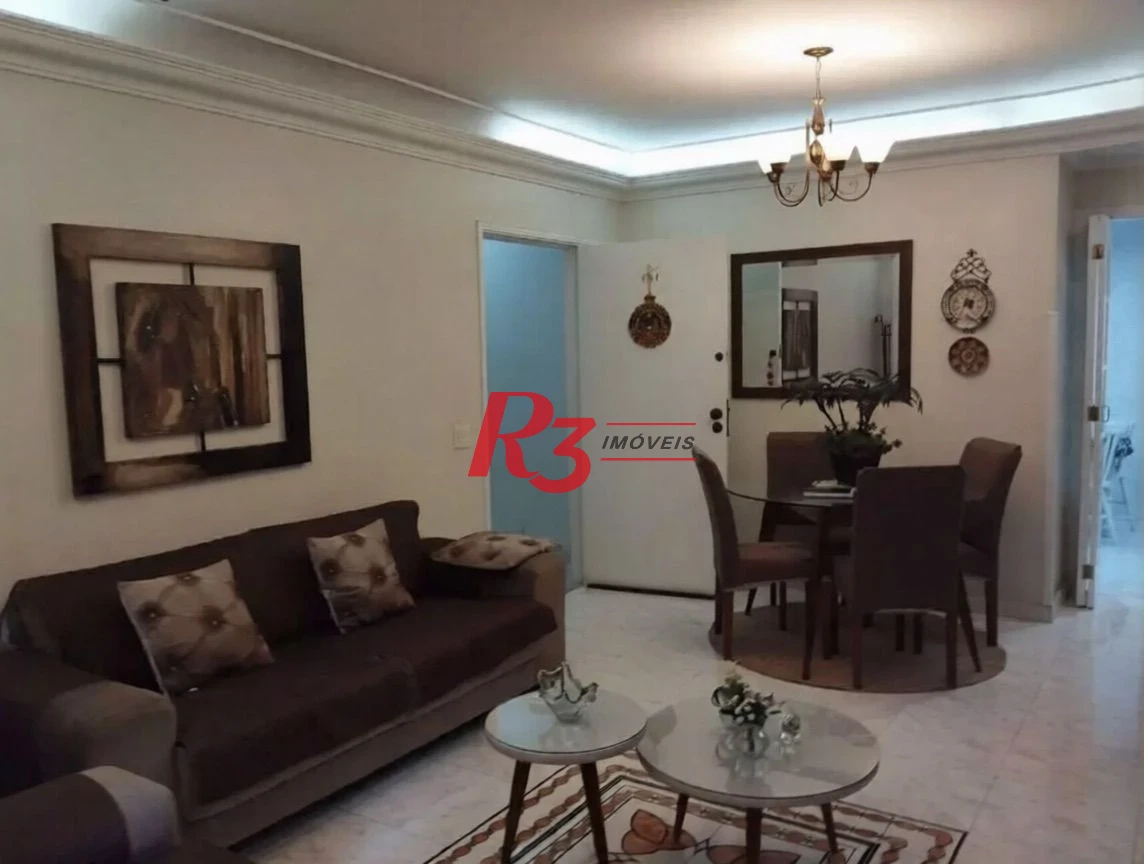 Apartamento com 3 dormitórios à venda, 140 m² por R$ 1.100.000,00 - Pompéia - Santos/SP